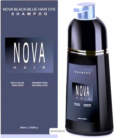NOVA Șampon Colorant fără Amoniac Negru-albastru 200ml