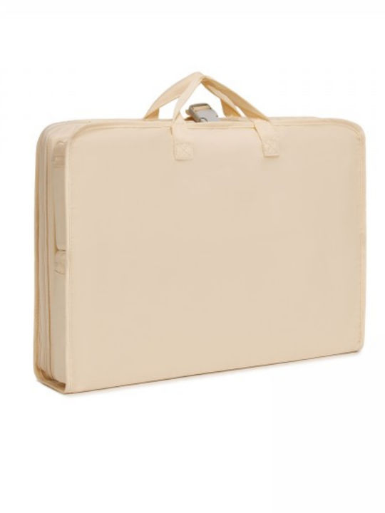 Miss Lulu Reise Koffer Beige mit 4 Räder