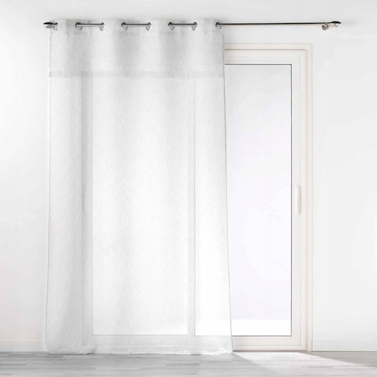 Douceur d'Intérieur Κουρτίνα με Τρουκς Λευκή 140x240εκ.