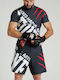 Leone 1947 Men's Short Sleeve Martial Arts Shirt AB942 for Jiu-Jitsu Black