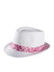 Brims and Trims Women's Fedora Hat White
