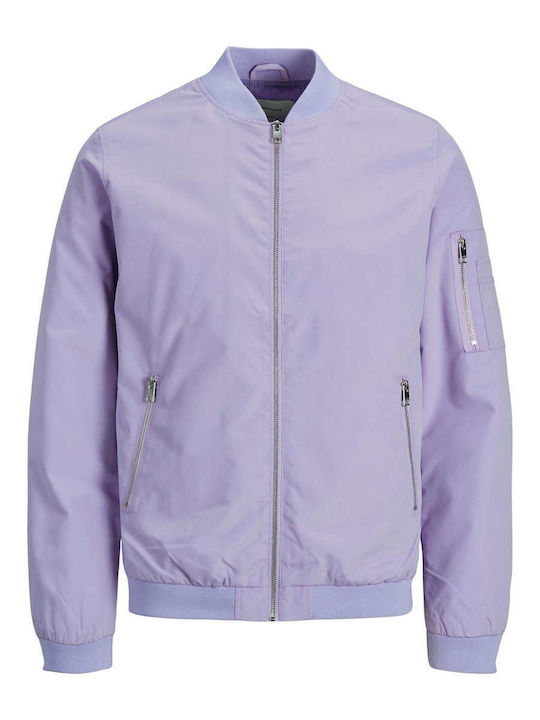 Jack & Jones Μπουφάν Bomber Αντιανεμικό Lavender