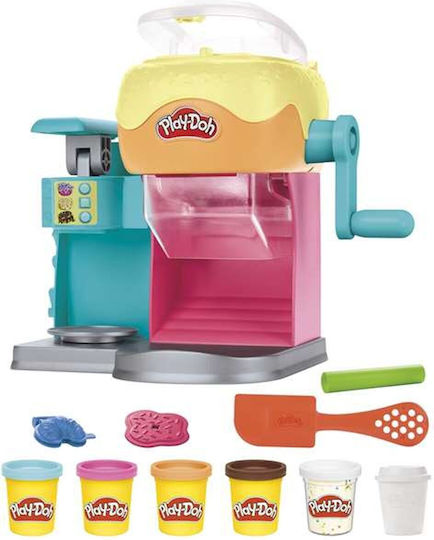 Hasbro Play-Doh Plasticine Donut Drop Shop Game for Age 3 Plus 5 Pieces
