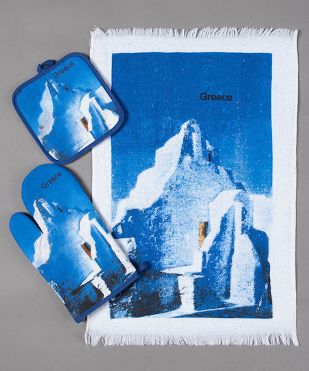 Silk Fashion Greece2 Tea Towel 3 Pieces