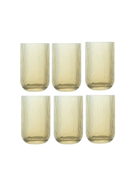 Raki Bloom Set Pahare Cocteiluri din Sticlă Galbene 410ml 6 Bucăți