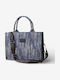Fabric Women's Handbag Navy Blue