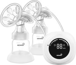 Grownsy Elektrisches Doppeltes Milchpumpe Batteriebetrieb Transparent EBP01