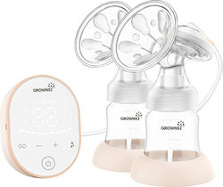 Grownsy Elektrisch Doppelter Milchpumpe Batterien Rosa EBP02