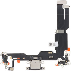 Flexkabel Für Anschluss Zum Aufladen iPhone 15 Plus Schwarz Flexkabel Für Anschluss Zum Aufladen iPhone 15 Plus Schwarz