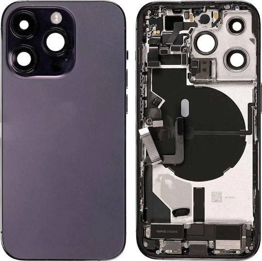 Apple iPhone 14 Pro Σασί Housing Μικρά Ανταλλακτικά Schwarz Oem