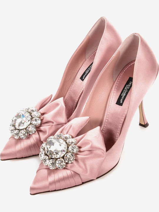 Dolce & Gabbana Δερμάτινες Γόβες Ροζ