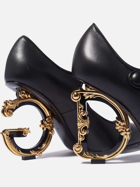 Dolce & Gabbana Δερμάτινες Γόβες Μαύρες