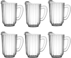 Set 6 Raki Polycarbonat Kommerzielle Servierkannen 1400ml D11xh20cm Set 6 Raki Polycarbonat Kommerzielle Servierkannen 1400ml D11xh20cm