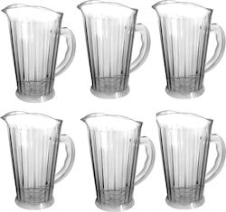 Satz 6 Raki Polycarbonat Kommerzielle Servierkannen 1900ml D13xh23cm Satz 6 Raki Polycarbonat Kommerzielle Servierkannen 1900ml D13xh23cm