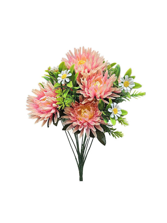 Buchet 6 Crizanteme și 7 Margarete 48cm Homie 423133