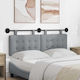 vidaXL Stoff-Kopfstütze für Betten Grau 150x55cm