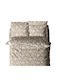 White Fabric Sova Bettlaken Doppeltes 200x260cm Beige 4 Stück