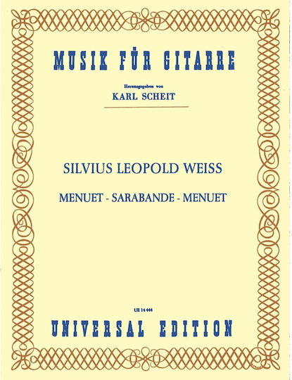 Silvius Leopold Weiss Menuet Sarabande Menuet Κιθάρα Silvius Leopold Weiss Menuet Sarabande Menuet Κιθάρα