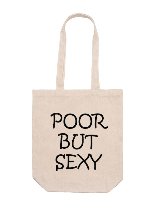 Τσάντα Μπεζ 37εκ. 42εκ. 12εκ Ψώνιαpoor But Sexy Dp6555