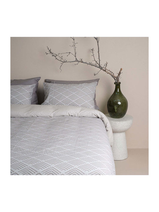 White Fabric Baumwolle Bettbezug Einzel 170x250...