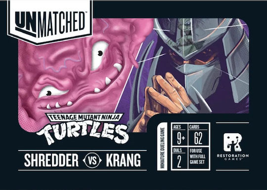 Επέκταση Παιχνιδιού Unmatched Adventures: Teenage Mutant Ninja Turtles – Shredder and Krang για 1-4 Παίκτες 9+ Ετών (EN) Iello