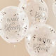 Set of 5 Baby Birth Latex Transparent Balloons "baby In Bloom" 30cm