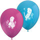 Set Of 8 Frozen Latex Purple Balloons 28cm