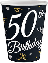 50th Birthday Ποτήρι για Party 6τμχ