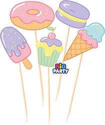 Ice Cream Sweets Decoration for Party 5 Pieces