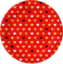 Valentine Food Plate for Party 6 Pieces