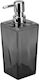 Soap Dispenser 7x9xh20cm Transparent Black