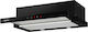 Amica Retractable Vent Hood 59.8cm Black