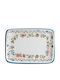 Bonna Spring Platou De Servire Rectangular Din Porțelan Multicolor 23x16cm