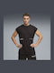 Herrenblusen Kurzarm T-Shirt Schwarz