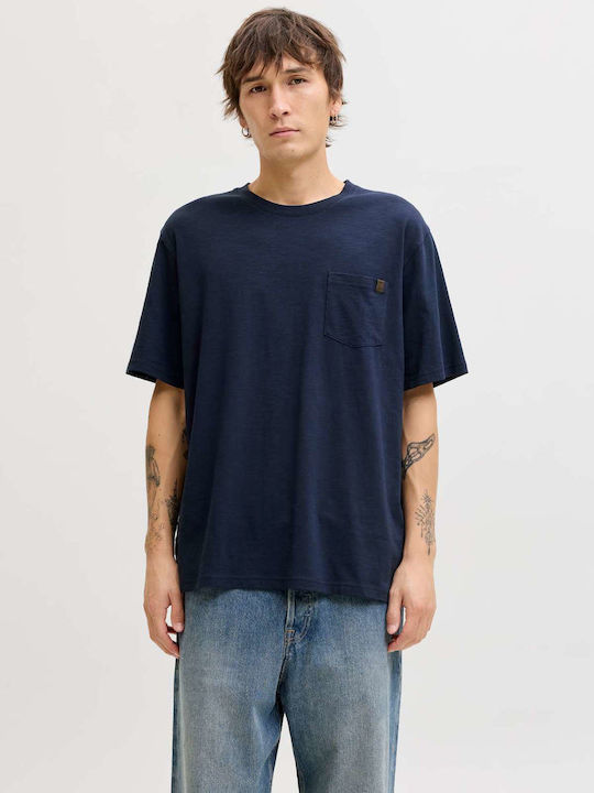 Jack & Jones Спортна Тениска Тъмносин Navy Blazer