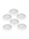 Bormioli Rocco Ebro Platou de Servire Oval din Sticlă Albă 22x15cm 6 Bucăți