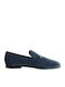 Loafers Bărbătești Din Piele În Culoare Albastră