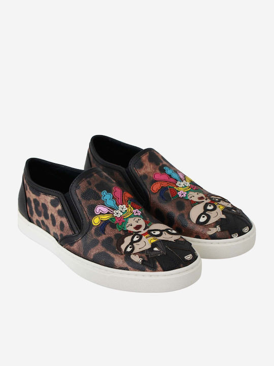 Dolce & Gabbana Damen Slip-Ons Braune