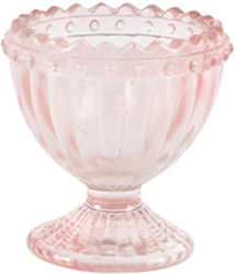 Glass Egg Cup Embossed Design 5.5x5.5x5.9cm Pin...