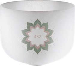 Meinl Sonic Energy Csb432lf Crystal Singing Bowl 9" 22 Cm Lotus Flower 432 Hz