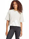 Damen Sport Überdimensionale T-Shirt Beige