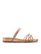 Damen Flache Sandalen Rosa