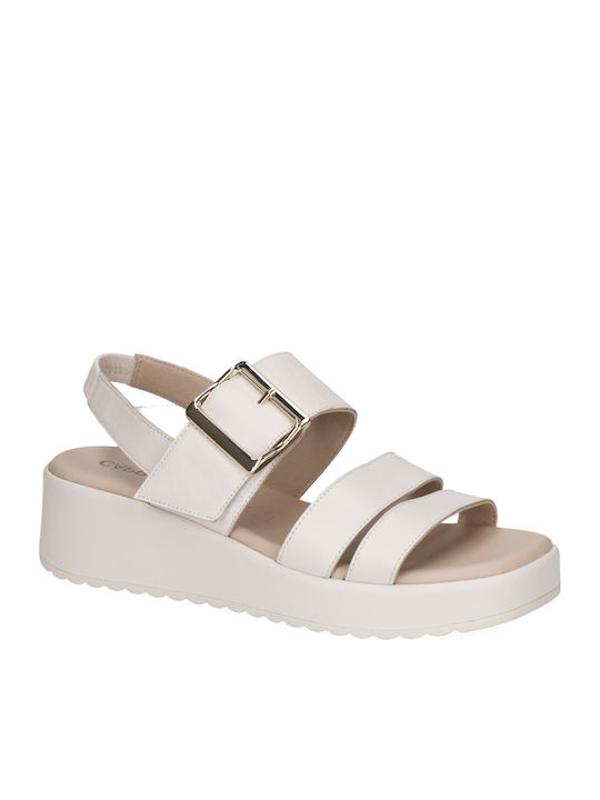 Leather Women's Anatomic White Sandals