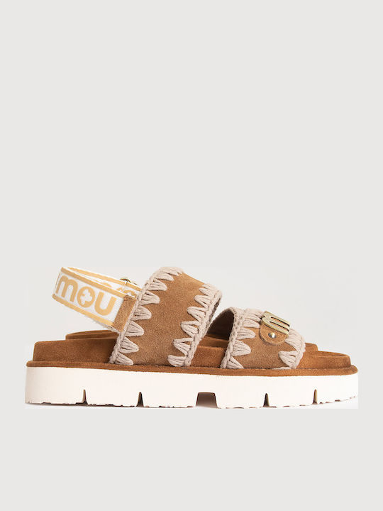 Bio Women's Flat Sandals Tabac Brown