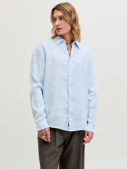 Jack & Jones Μακρυμάνικo Λινό Πουκάμισο σε Φαρδ...