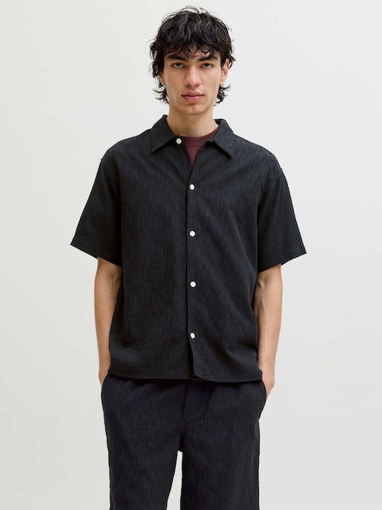 Jack & Jones Kurzärmeliges Baumwollhemd in Brei...