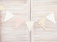 Partydekorationen Flaggen Rosa-Gold Druck