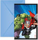 Invitații Petrecere Avengers Evergreen 6 Bucăți
