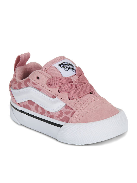 Vans Knu Skool Elastic Lace Παιδικά Sneakers Ροζ