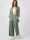 Women's Fabric Trousers Green